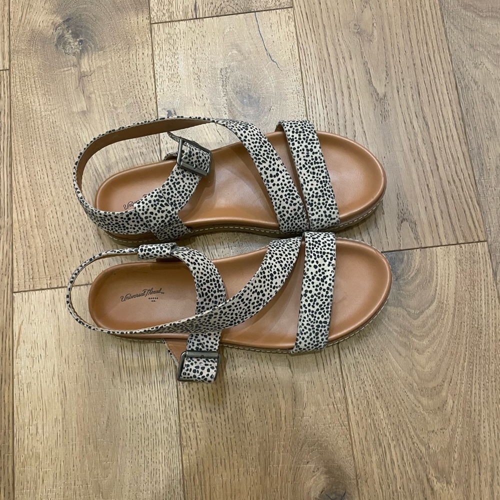 Cheetah Strappy Sandals